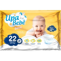 Fralda Descartável Upa Bebê Basic Tamanho P 22 UN