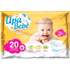 Fralda Descartável Upa Bebê Basic Tamanho M 20un