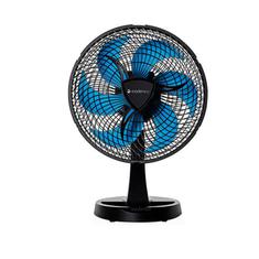 Ventilador Eros Preto e Azul Cadence 6P 30cm 110v