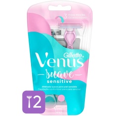 Aparelho Descartável para Depilar Gillette Venus Simply3 Sensitive 2 Und Feminino