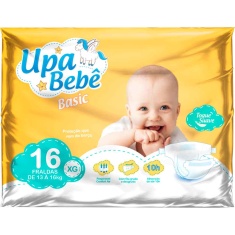 Fralda Descartável Upa Bebê Basic Tamanho XG 16un