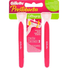 Aparelho Descartável Móvel Gillette Prestobarba Ultragrip 2 Unidades