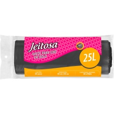 Saco para Lixo Rolo Jeitosa 25L 30un