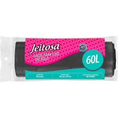 Saco para Lixo Jeitosa 60L 25un