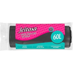 Saco para Lixo Jeitosa 60L 25un