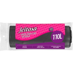 Saco para Lixo Rolo Jeitosa 110L 15un