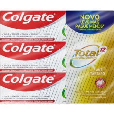Creme Dental Antitártaro Total 12 Colgate 6 Unidades 90g