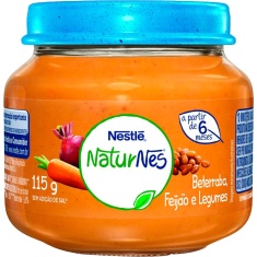 Papinha Sabor Beterraba Caldo de Feijão e Legumes Nestlé 115g