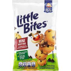 Mini Muffins de Baunilha com Gotas de Chocolate Little Bites 66g