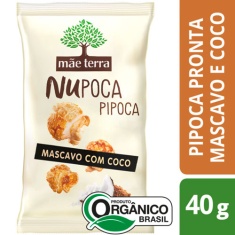 Pipoca Nupoca Mascavo com Coco Mãe Terra 40g