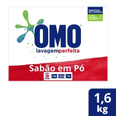 Lava Roupas em Pó Lavagem Perfeita Omo 1,6kg