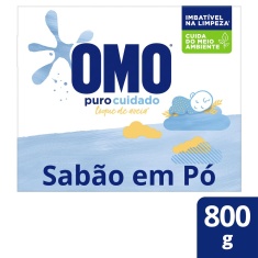 Lava Roupas em Pó Puro Cuidado Omo 800g