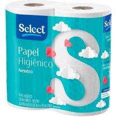 Papel Higiênico Folha Simples Select 30m 4un