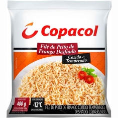 Filé de Peito de Frango Desfiado Temperado e Cozido Copacol 400g