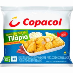 Iscas de Filé de Tilápia Empanadas Copacol 300g