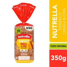 Pão Damasco, Canela & Chia Nutrella 350g