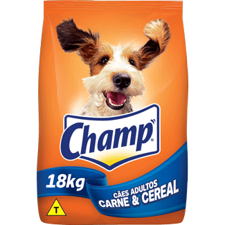 Ração para Cães sabor Carne e Cereais Champ 18kg