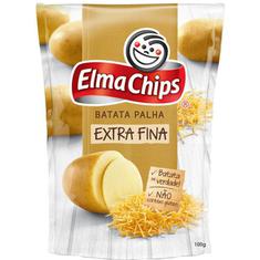 Batata Palha Extra Fina Na Mesa Elma Chips 100g