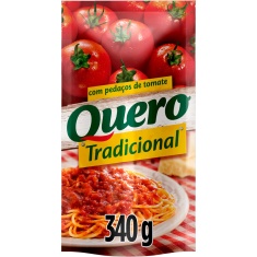 Molho de Tomate Tradicional Refogado Quero 340g