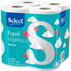 Papel Higiênico Select Folha Simples 8X30m