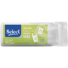 Saco para Lixo Banheiro Branco Select 50un