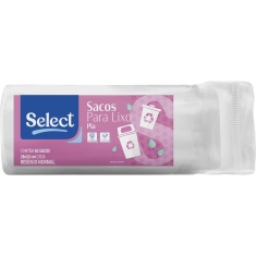 Saco para Lixo Select Branco Pia 50un