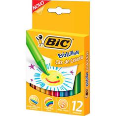 Giz de Cera Bic Evolution 12 cores