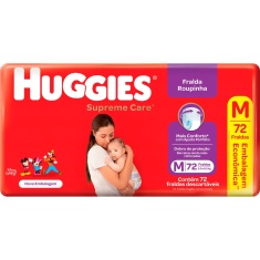 Fralda Descartável Roupinha Supreme Care M Huggies 72 Unidades