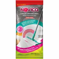 Refil Úmido para Mop Noviça Wipes 16un.