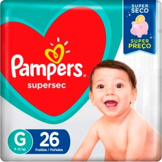 Fralda Pampers Supersec G 26 Und.