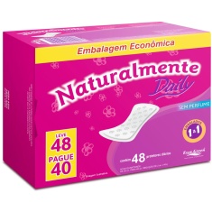 Protetor Diário Daily Naturalmente Leve 48 Pague 40 Unidades