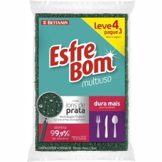 Esponja Esfrebom com 4 unidades