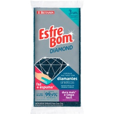 Esponja Multiuso Diamond Esfrebom Bettanin 3 Unidades