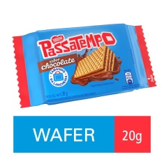 Mini Wafer Recheado Sabor Chocolate Passatempo Nestlé 20g