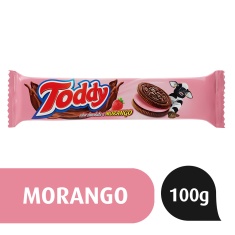 Biscoito Recheado Sabor Morango Toddy 100g