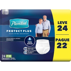 Fralda Geriátrica Plus P/M Plenitud Leve 24 Pague 22