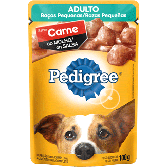 Alimento para Cães sabor Carne ao Molho Sachê Pedigree 100g