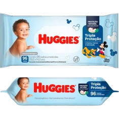 Lenços Umedecidos Disney Baby Tripla Proteção Huggies 96 Unidades