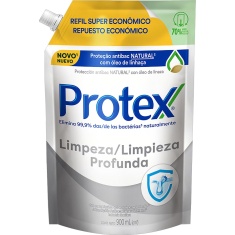 Sabonete Líquido Antibacteriano para as Mãos Limpeza Profunda Protex Refil 900ml