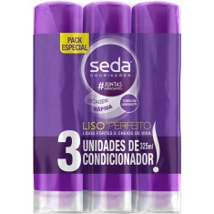Condicionador Liso Perfeito Seda 3un 325ml