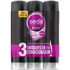 Condicionador Pretos Luminosos Seda 3un 325ml