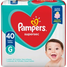 Fralda Pampers Supersec Mega G 40 unidades