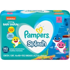 Lenço Umedecido Splash Pampers 192 unidades