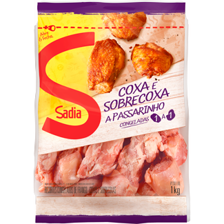 Coxa e Sobrecoxa à Passarinho Congelada Zip Sadia 1kg
