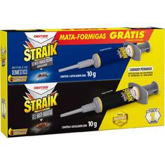 Kit Gel Mata Baratas + Mata Formigas Straik 10g