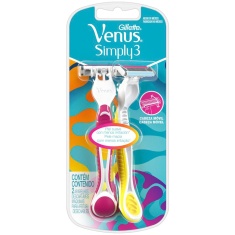 Aparelho Depilar Gillette Venus3 Simply 2 un.