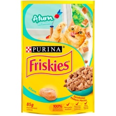 Alimento para Gatos Sabor Atum ao Molho Sachê Friskies 85g