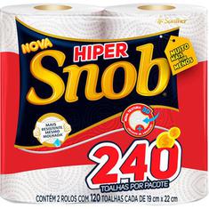 Papel Toalha Hiper Snob c/ 2un 240 Folhas