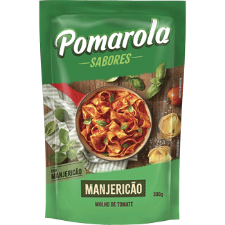 Molho de Tomate Toque Caseiro com Manjericão Pomarola 300g