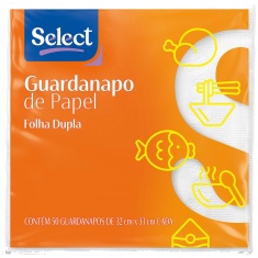 Guardanapo Folha Dupla Select 50un 32X33cm